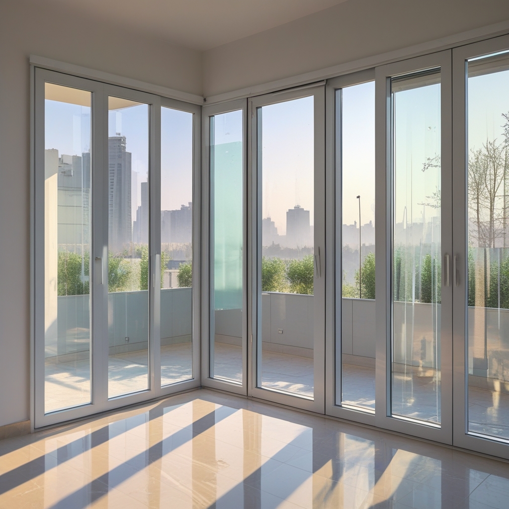 سپندار UPVC فروش پنجره دوجداره UPVC با شیشه ضد صدا در تهران آزادی